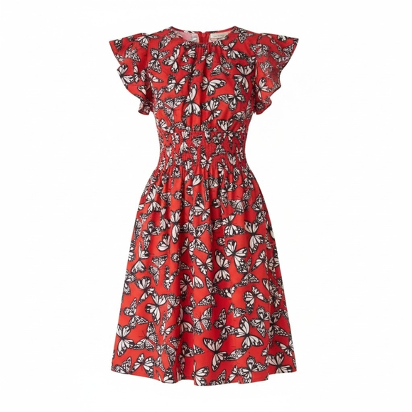 Kate Spade Butterfly Dress- Blake Red Butterfly Dress -Size XL -EUC $279 Retail - Picture 13 of 13